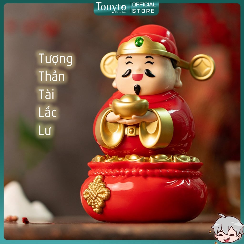 Tượng thần tài nhỉ chibi siêu dễ thương lắc lư