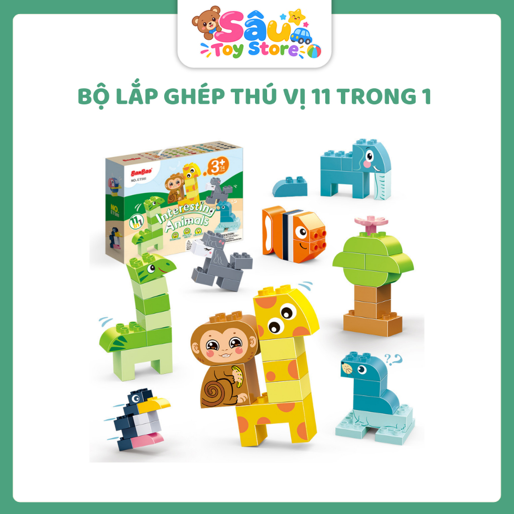 lego vườn bách thú cho trẻ tha hồ sáng tạo