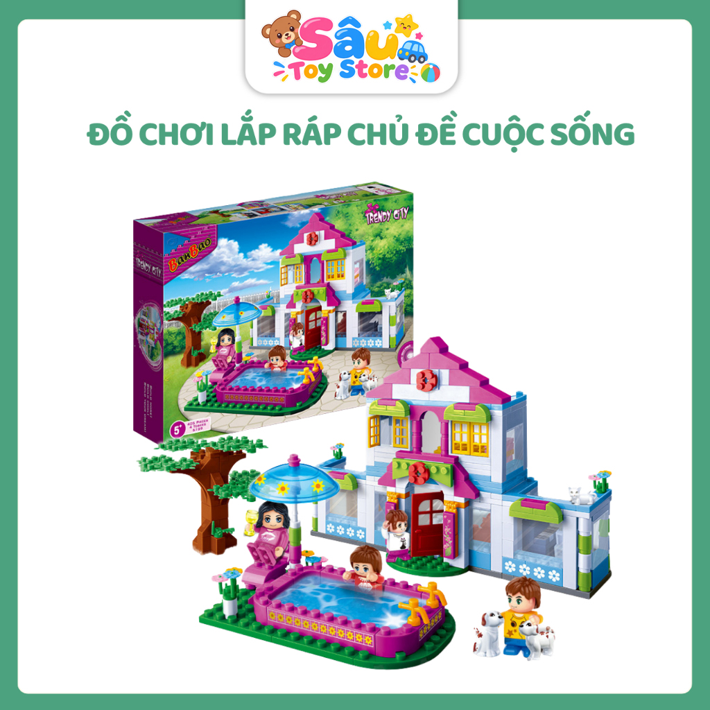 Mô hình lắp ráp thành phố trong mơ - phát triển trí tuệ cho trẻ