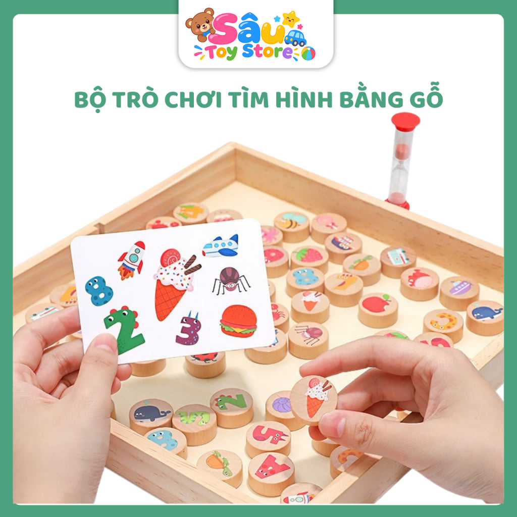Bộ trò chơi bằng gỗ thám tử tìm kiếm