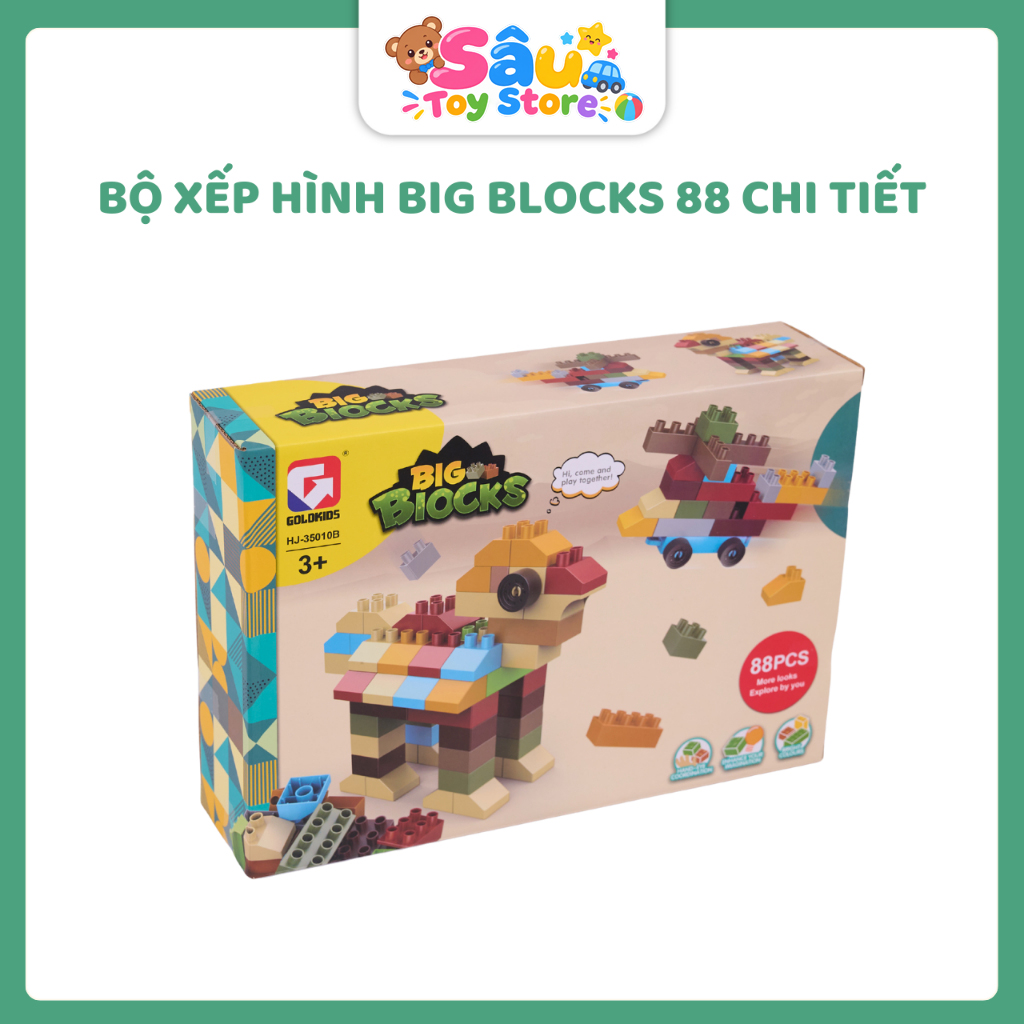 Đồ chơi ghép hình 88 chi tiết giúp trẻ phát triển trí tuệ
