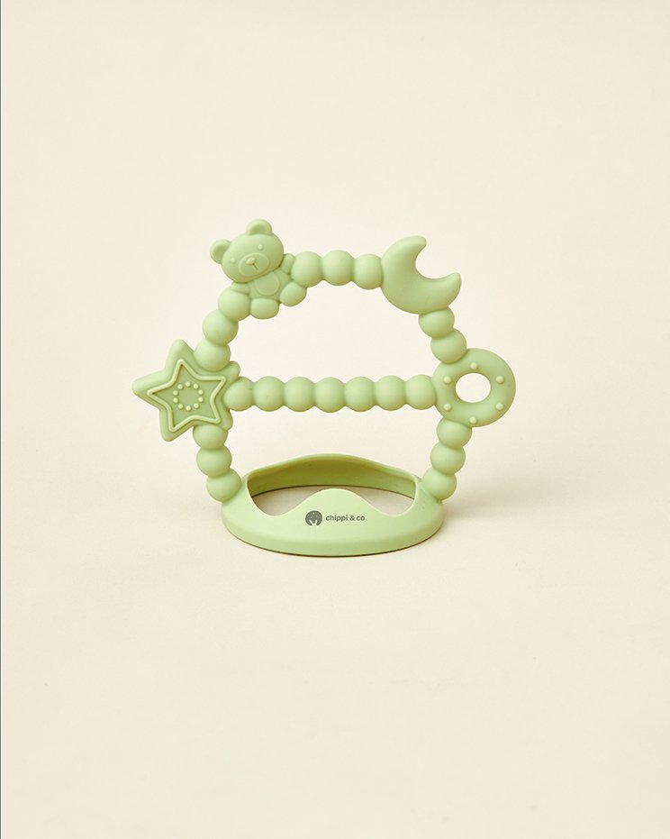 Đồ chơi gặm nướu silicone – Trợ thủ nhỏ cho bé trong thời kỳ mọc răng màu Xanh bơ
