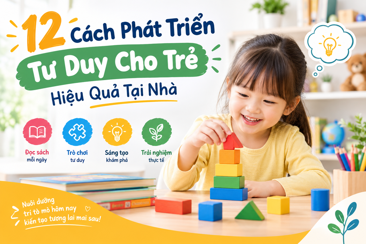 Các cách phát triển tư duy cho trẻ hiệu quả theo từng độ tuổi